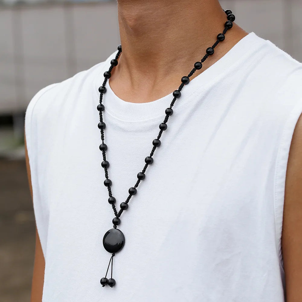 Stone Ethnic Geometric Beaded Necklace Anniversary