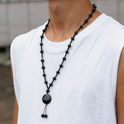 Stone Ethnic Geometric Beaded Necklace Anniversary