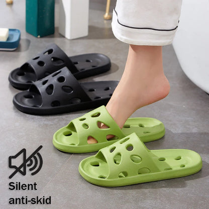 Bathroom House Cheese Flip Flops