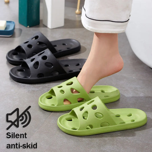 Bathroom House Cheese Flip Flops