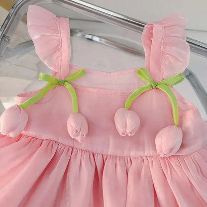Princess A-Line Polyester Dress