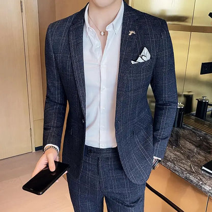 Slim Fit Business High Suit