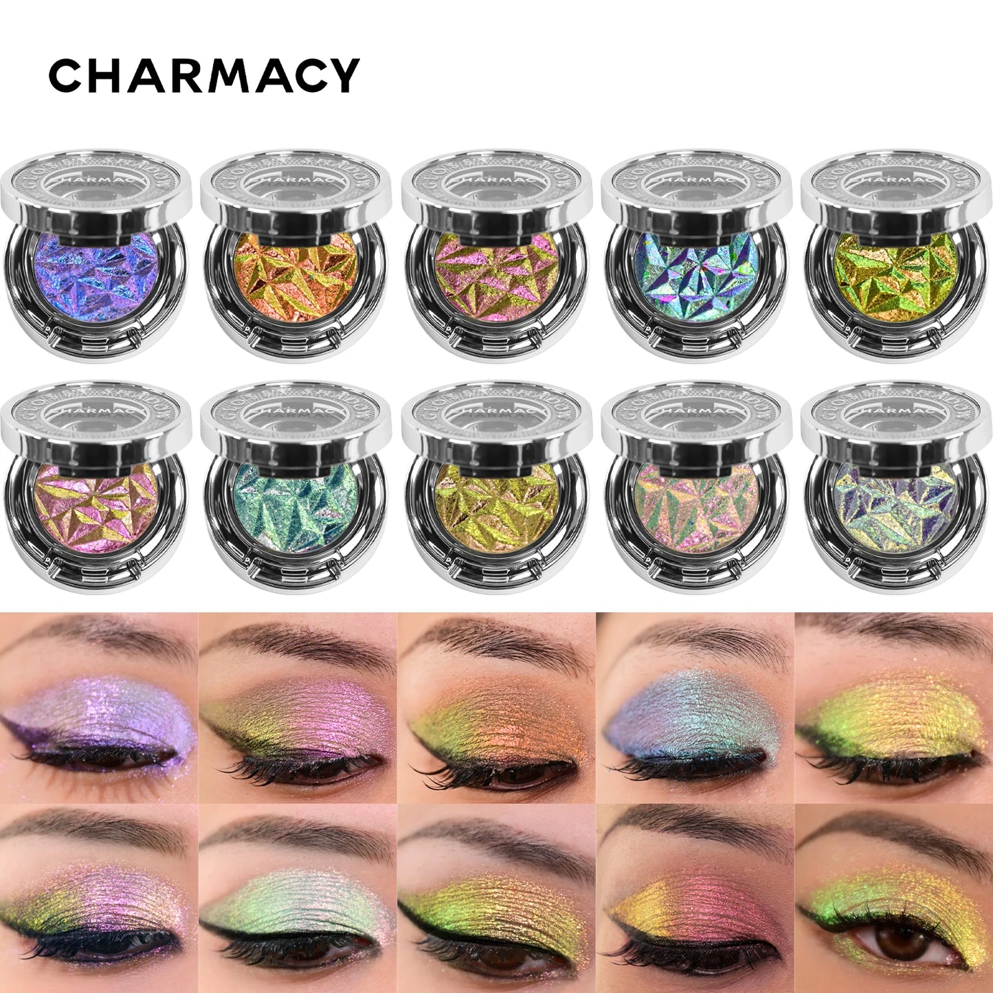 CHARMACY 10 Color Shimmer Eyeshadow