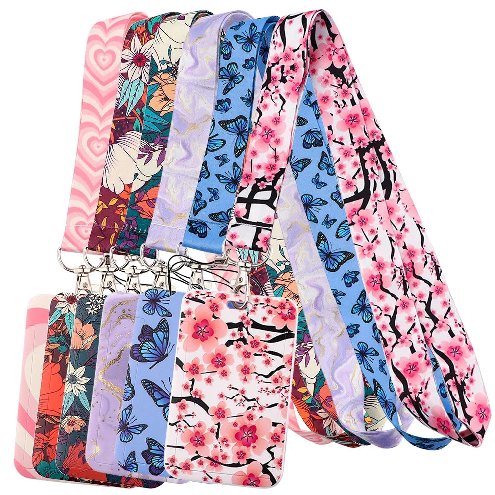 Sakura Cherry Blossoms Flower lanyard