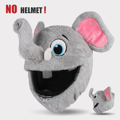 Plush Cartoon Full-Face Helmet Cover