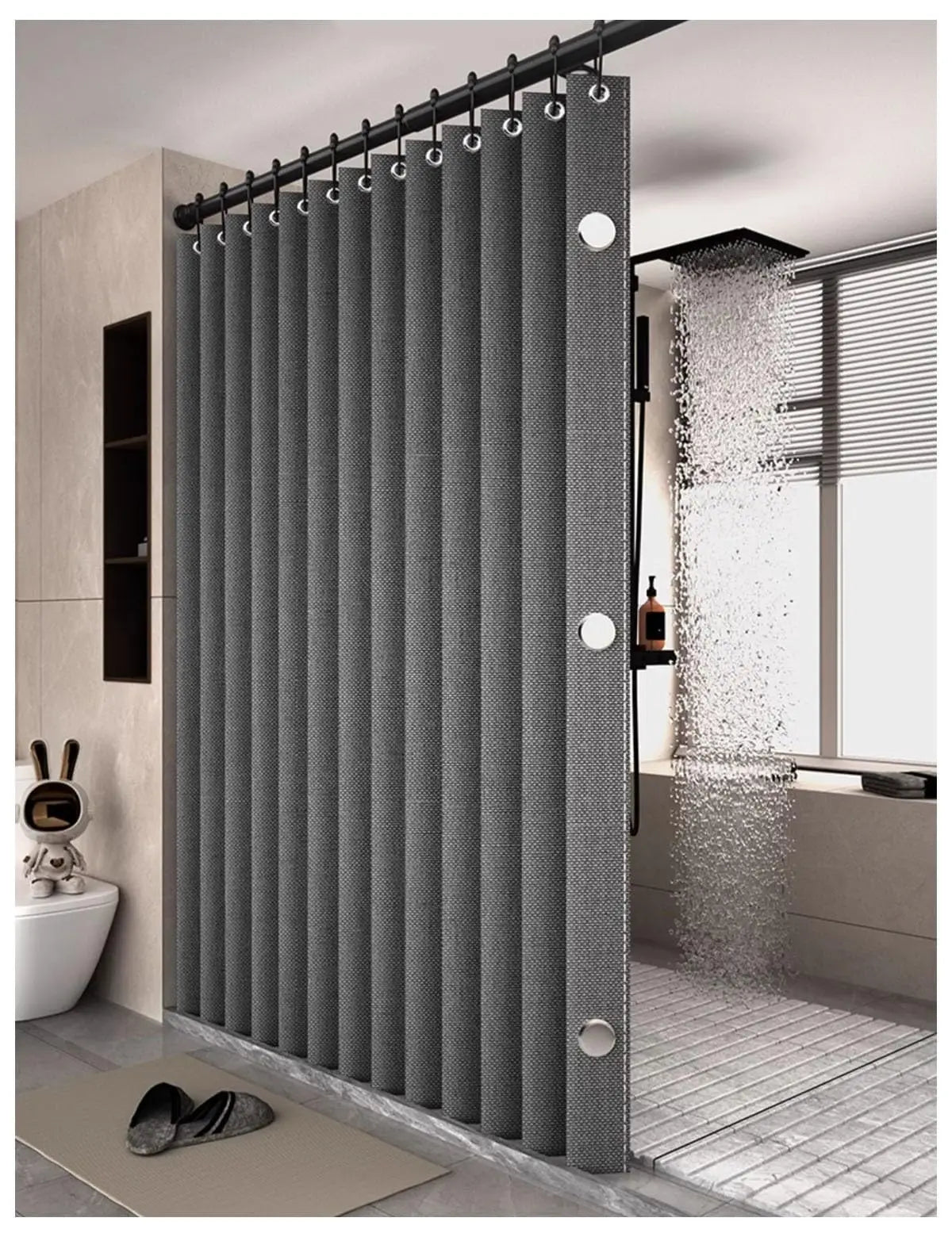 Folding Shower Curtain