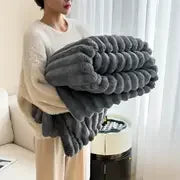 Soft Rabbit Velvet Blanket