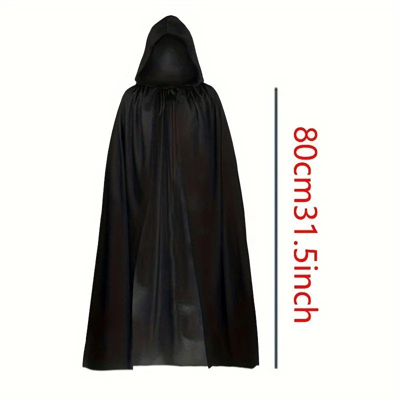 Black Grim Reaper Costume Cloak