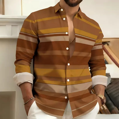 Striped Casual Print Shirt