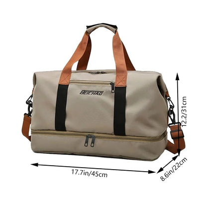 Lightweight Oxford Weekender Bag