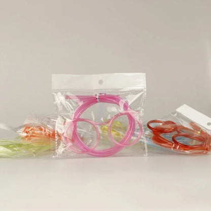 Funny Flexible Straw Glasses