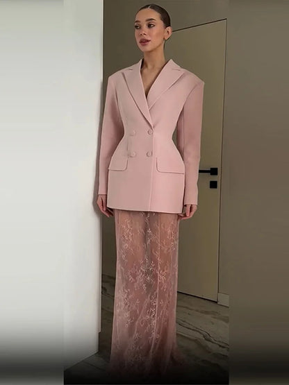 Mesh Skirt Office Outfit