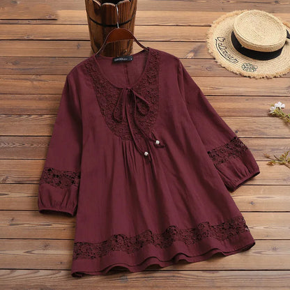Cotton Lace Loose Top