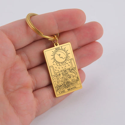 Tarot Key Chain Arcana Pendant
