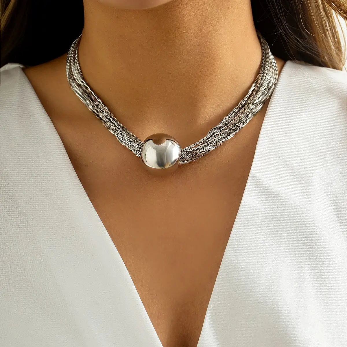 Twisted Chunky Chain Necklace