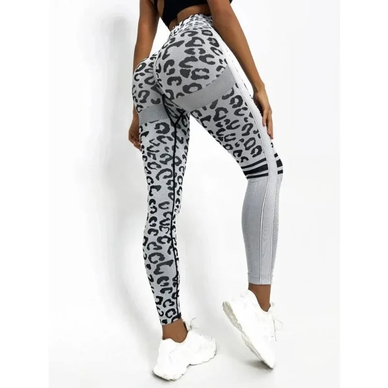 Seamless Leopard Hip-Lift Leggings