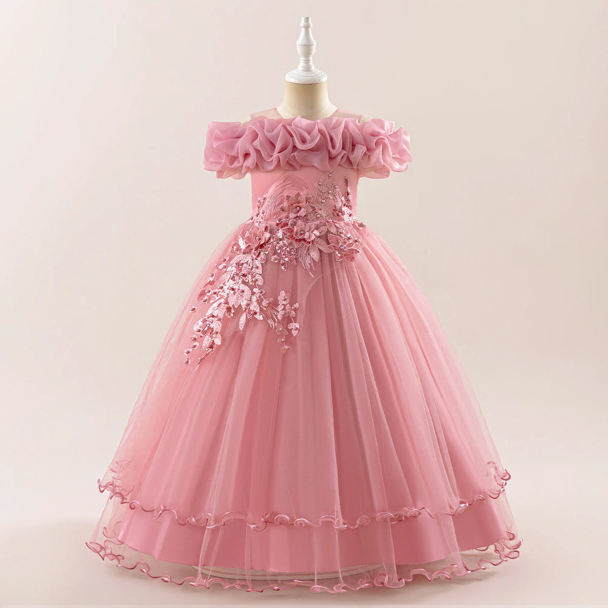 Princess Floral Pink Dress