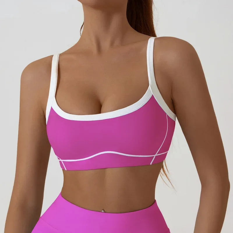 Yoga Sports Bra Color Clashing