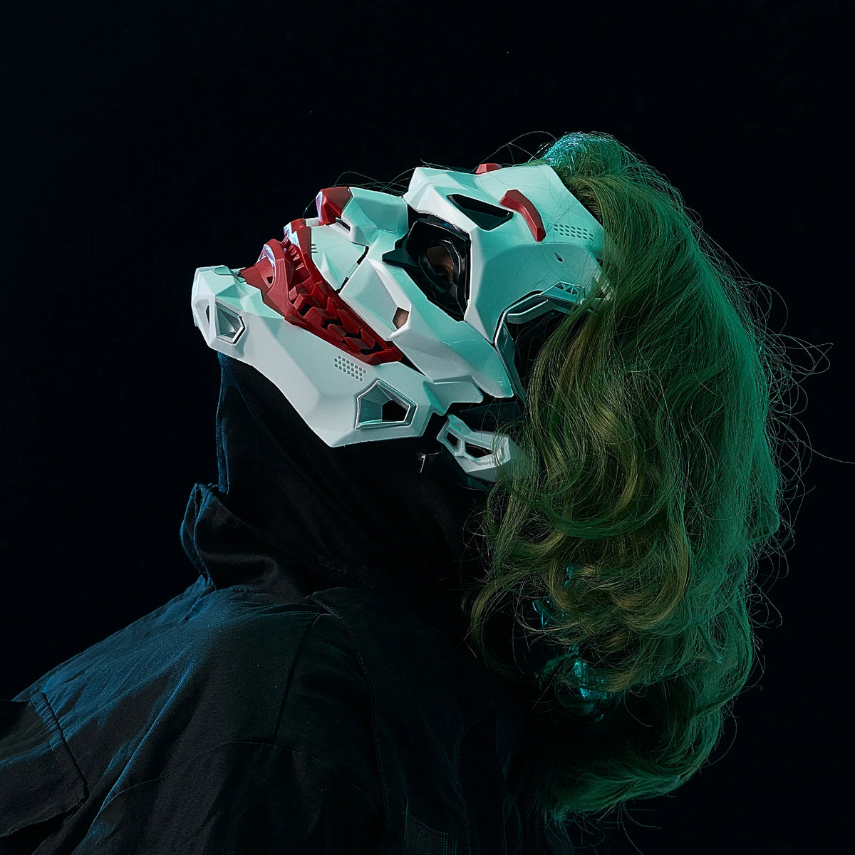 Geometric Cyberpunk Clown Mask