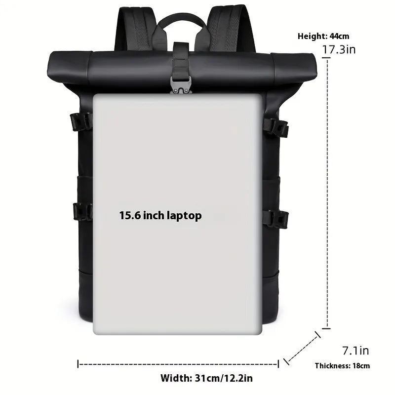 Roll-Top Commuter Backpack