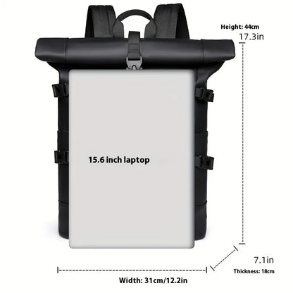 Roll-Top Commuter Backpack