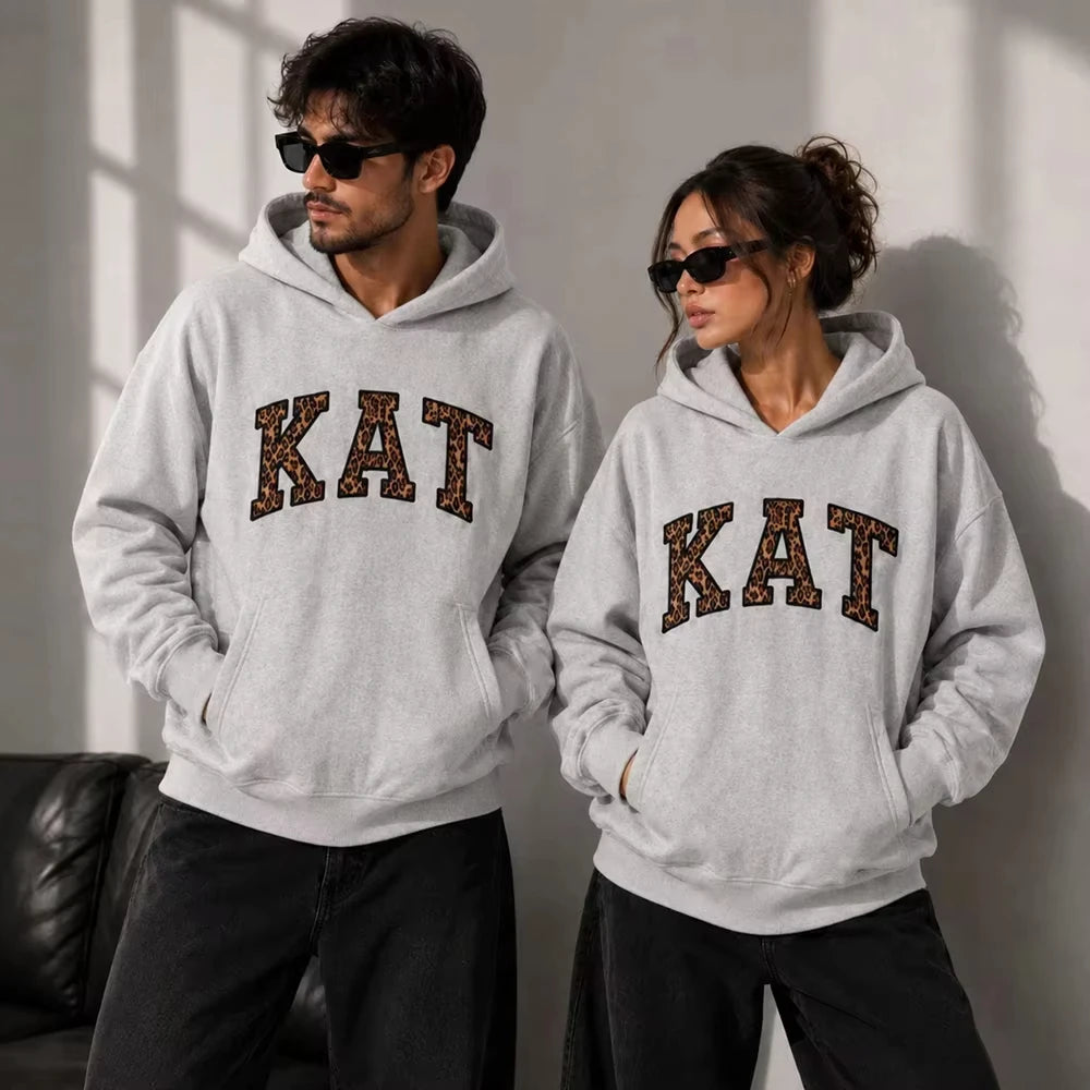 Double-Sided Print Pullover Hoodie