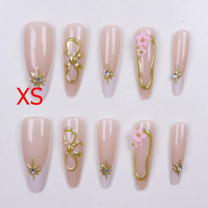 Butterfly Bow Press-On Nails