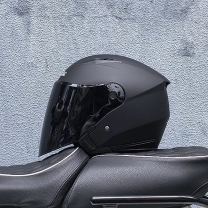 Double-Lens Racing Half Helmet