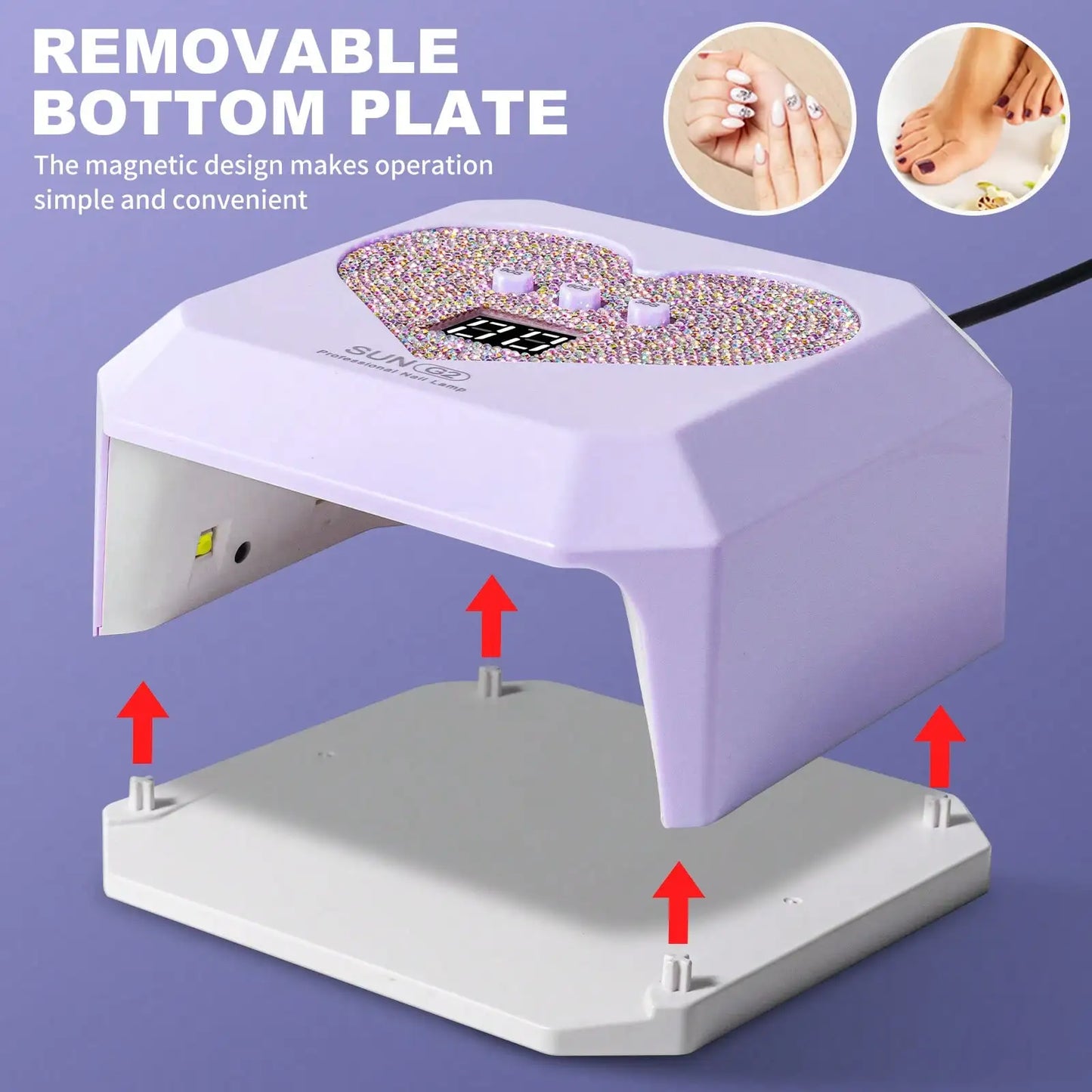 Pink USB Nail Dryer Lamp