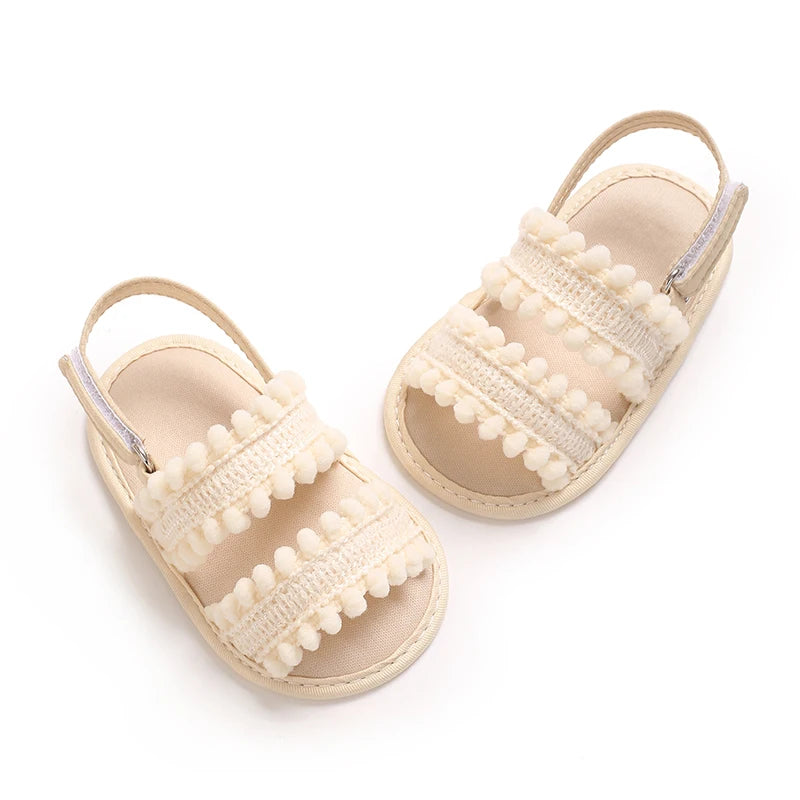 Cotton Soft-Sole Baby Sandals