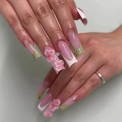 Leopard Cherry Press-On Nails
