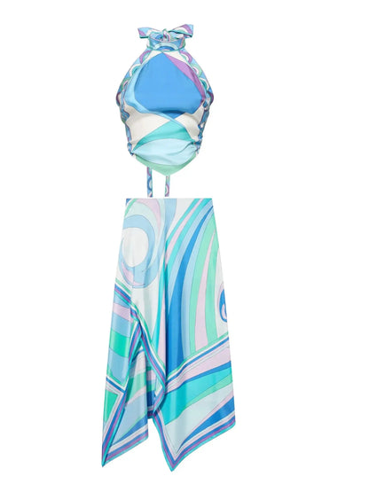 Ruched Beach Set