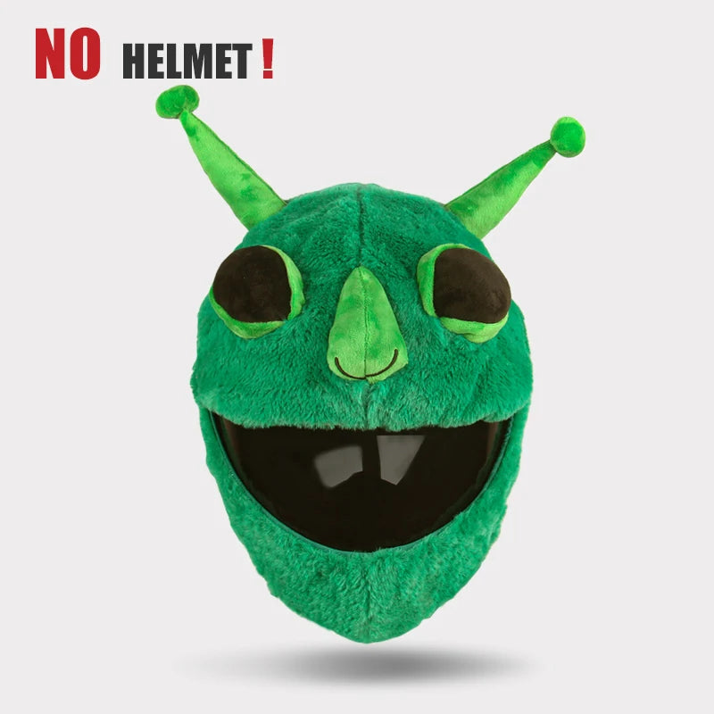 Plush Cartoon Full-Face Helmet Cover