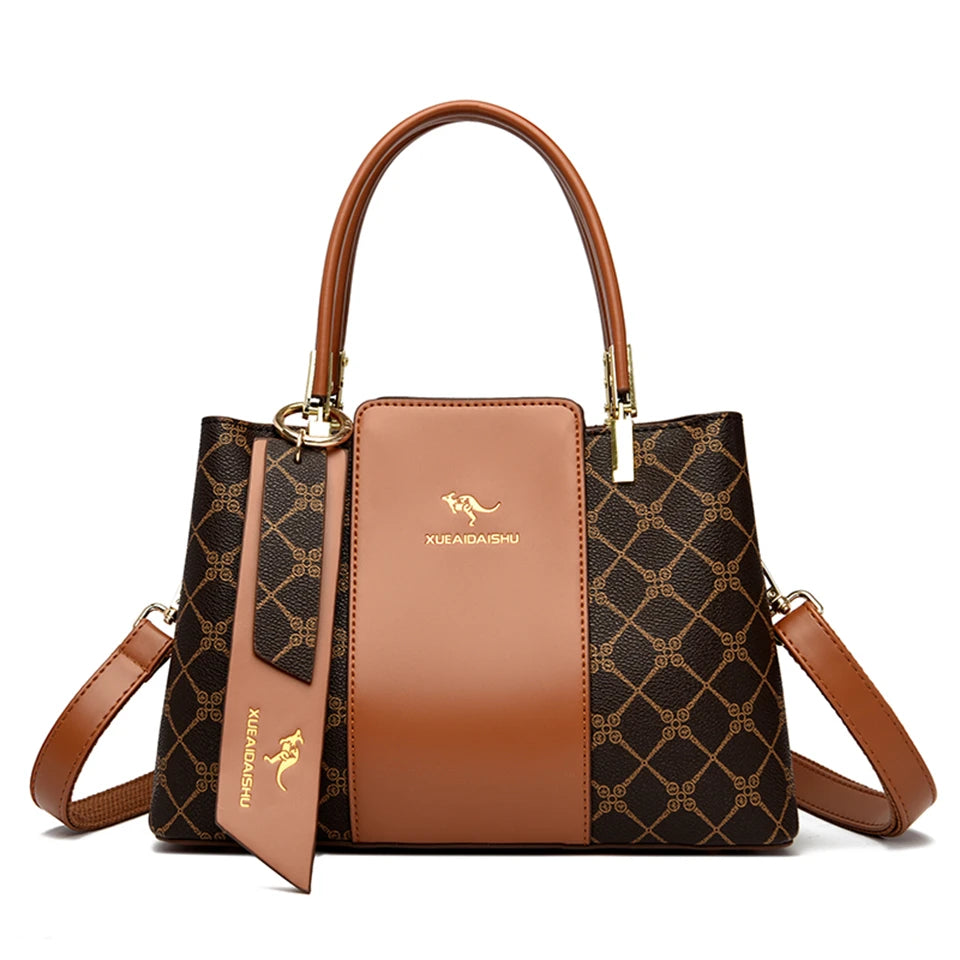 Microfiber Leather Crossbody Tote