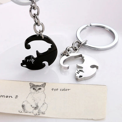 Cute Hug Cat Keychain Creative