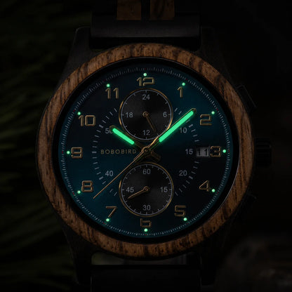 Bobobird Wooden Chronograph Watch