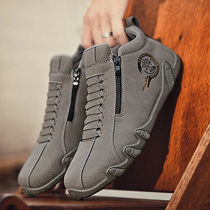 Soft-Sole High-Top Ankle Sneakers