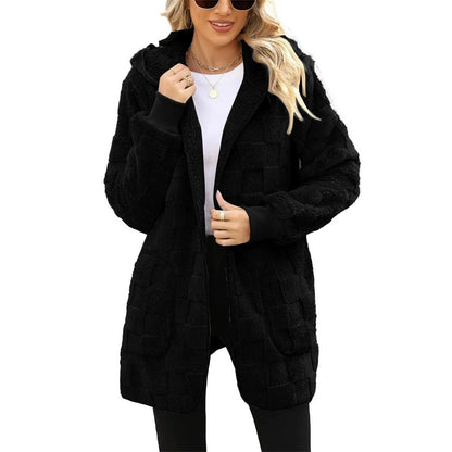 Plush Velvet Cardigan Jacket