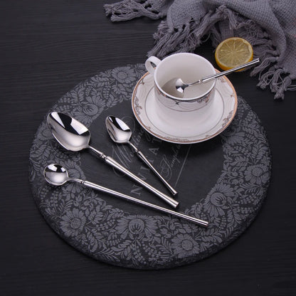 Metal Solid Color Spoon Set