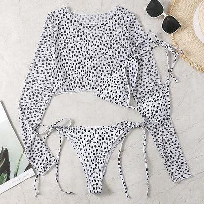 Leopard Print Bikini Set
