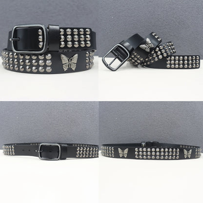 Heavy duty leather belt