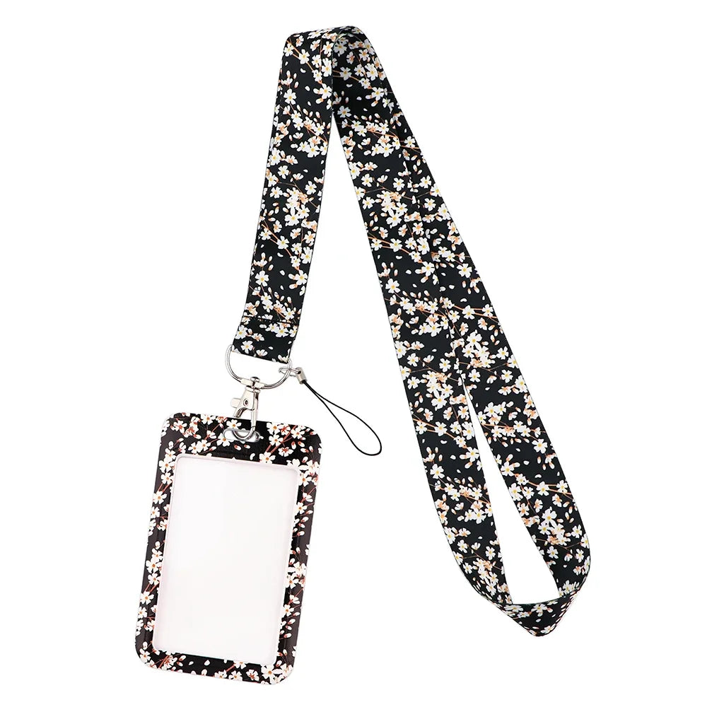 Sakura Cherry Blossoms Flower lanyard