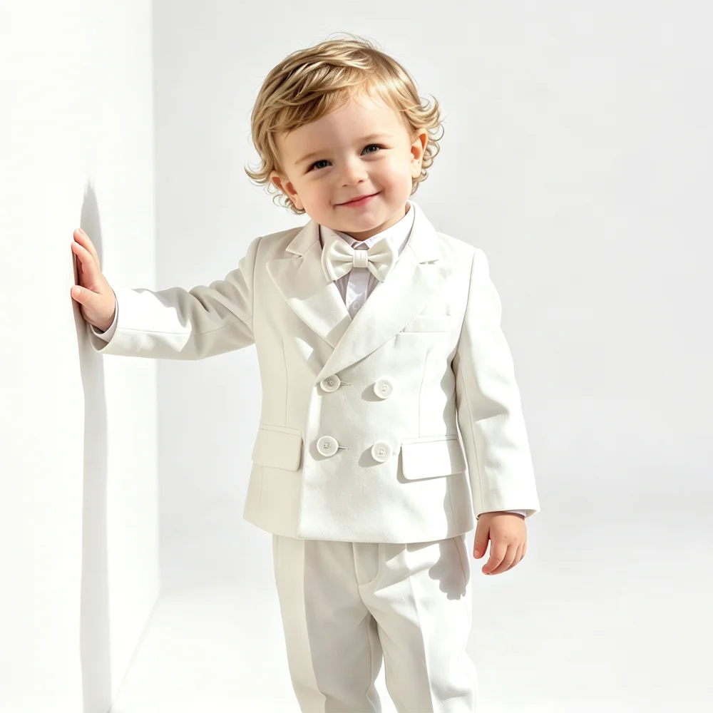 White Blazer and Suspender Pants Set