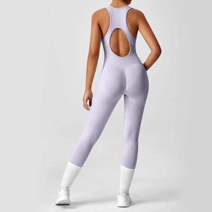 Seamless V-Back Yoga Bodysuit