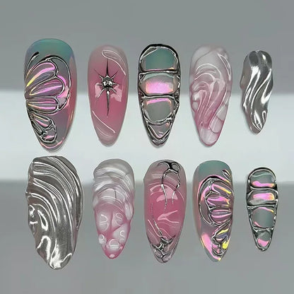Y2K Cat Eye Press-On Nails