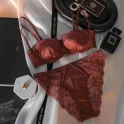 Ruffle Push Up Bra Set