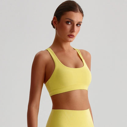 Solid Color Cross Back Fitness