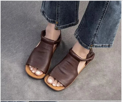 Basic Artificial Leather Sandals