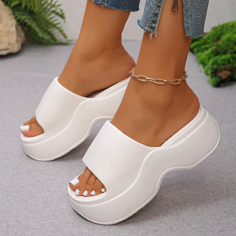 EVA Platform Wedge Slippers