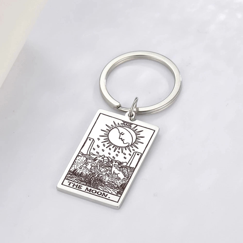 Tarot Key Chain Arcana Pendant